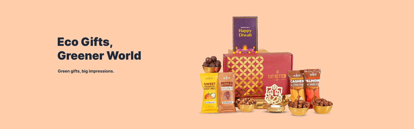 Premium eco-friendly corporate gift hampers with sustainable packaging
